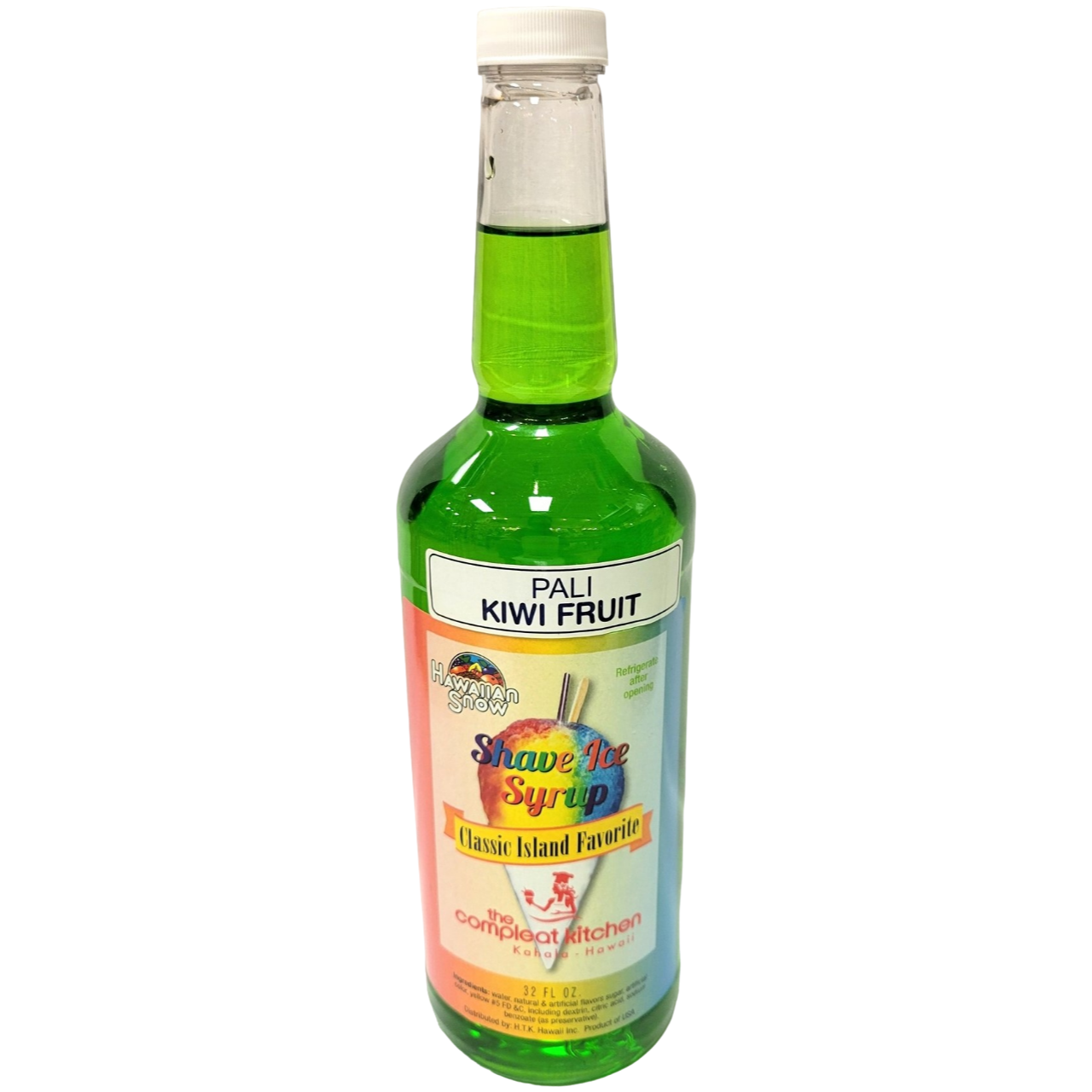 The Compleat Kitchen Shave Ice Syrup - Pali Kiwi