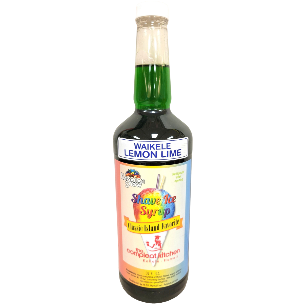 The Compleat Kitchen Shave Ice Syrup - Waikele Lemon Lime