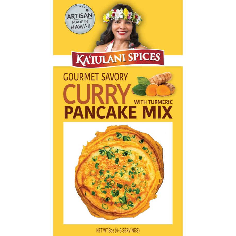 Ka'iulani Curry Pancake Mix with Turmeric (8 oz.) - Made in Hawai'i