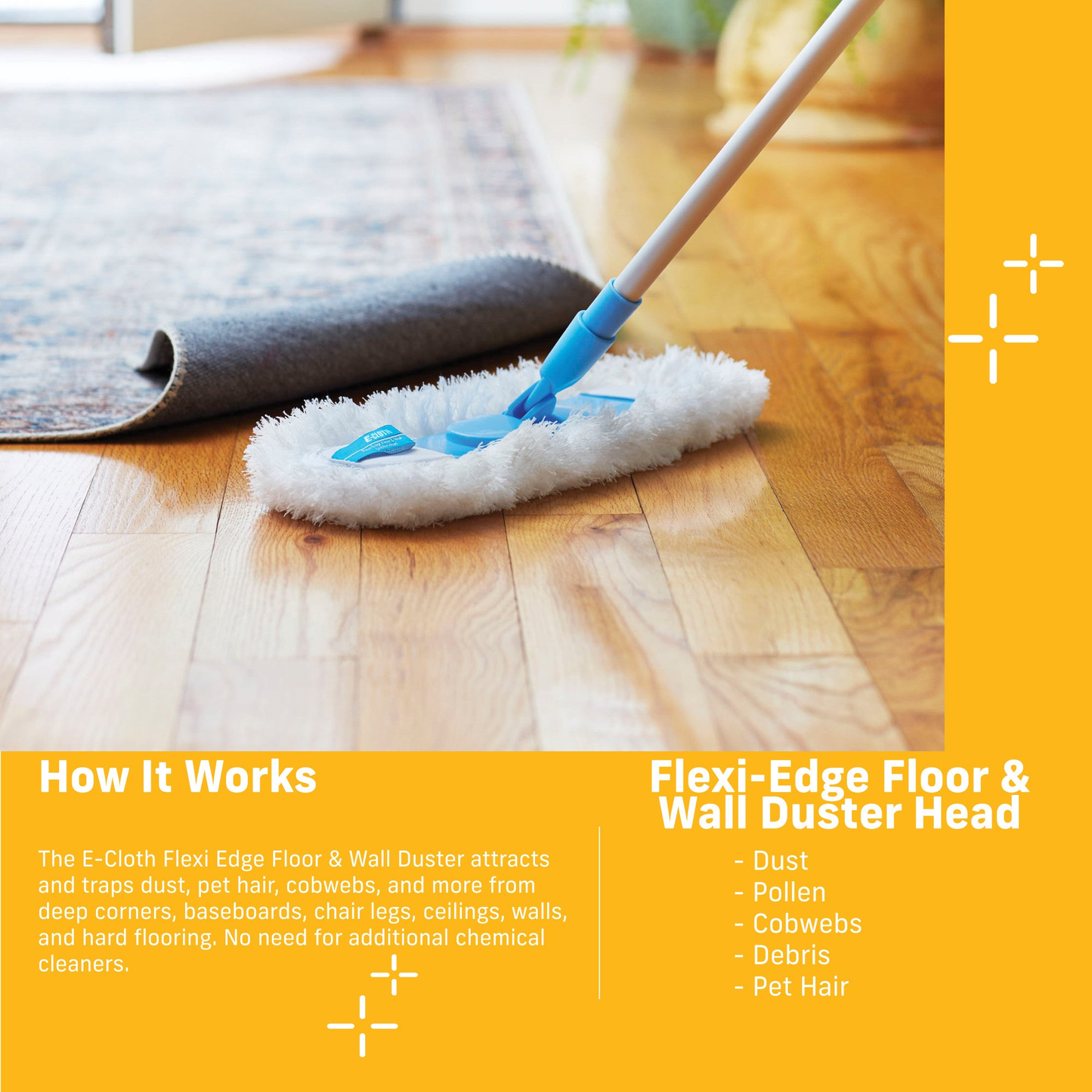 E-Cloth Replacement Head for Flexi-Edge Floor & Wall Duster