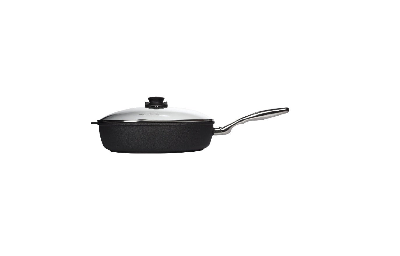 Swiss Diamond XD Induction Nonstick Saute Pan With Stainless Steel Handle & Lid 5.8 Qt (12.5")