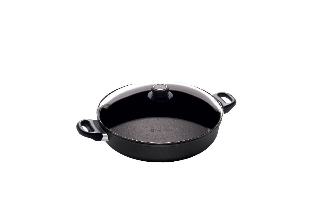 Swiss Diamond XD Nonstick 12.5'' Sauteuse with Lid - 4.8 Qt (IH or Non-IH option)