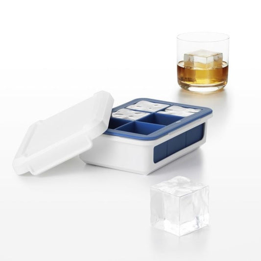 OXO Covered Silicone Ice Cube Tray-Large Cube