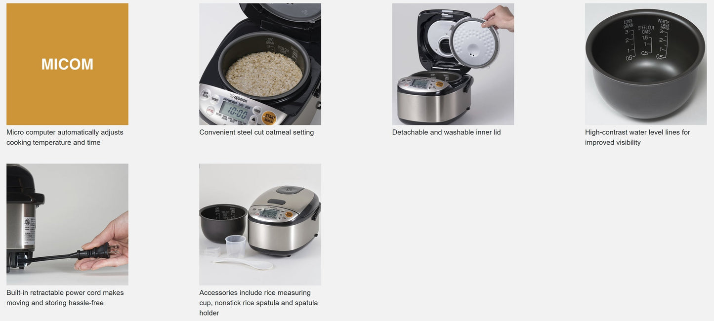 Zojirushi Automatic Rice Cooker & Warmer (5.5 cup)