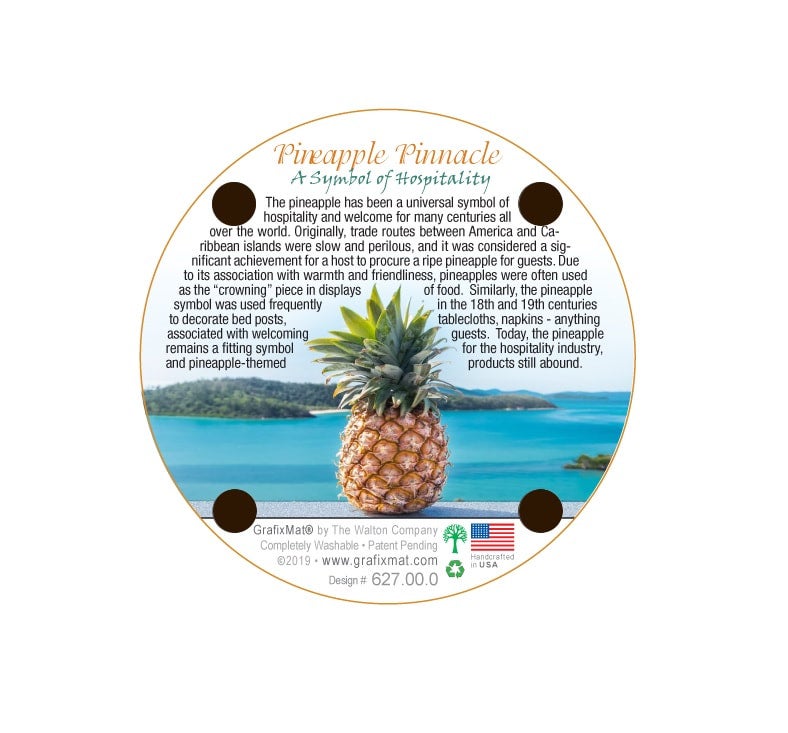 Pineapple Cork Coaster (Single)